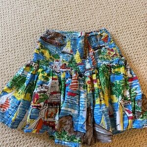 Colorful Printed Mini Skirt